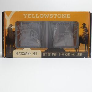 Yellowstone Dutton Ranch Whiskey Glassware Set